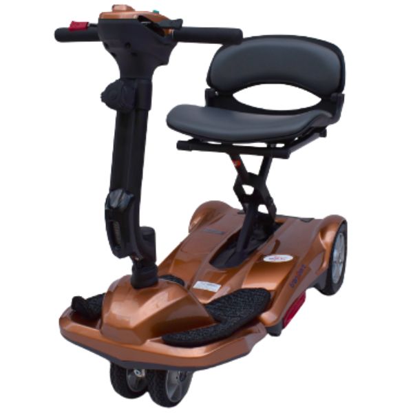 EV Rider Transport M Lightweight Folding Scooter - Electromagnetic Brakes For Safety Anti-Flat Tires For Seniors