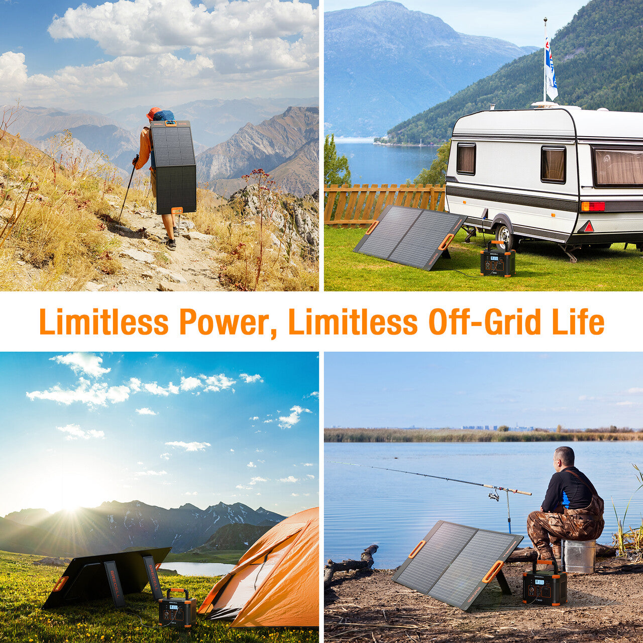 GRECELL 100W Portable Solar Panel