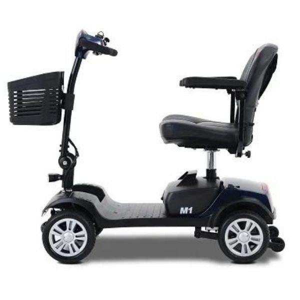 Metro Mobility M1 Lite 4-Wheel Foldable Lightweight Mobility Scooter - Comfort Swivel Seat, Long Range w/ Flat Free Tires For Seniors