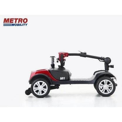 Metro Mobility M1 Portable 4-Wheel Foldable Mobility Scooter - Long Distance, 300lbs Weight Capacity w/ Flat Free Tires