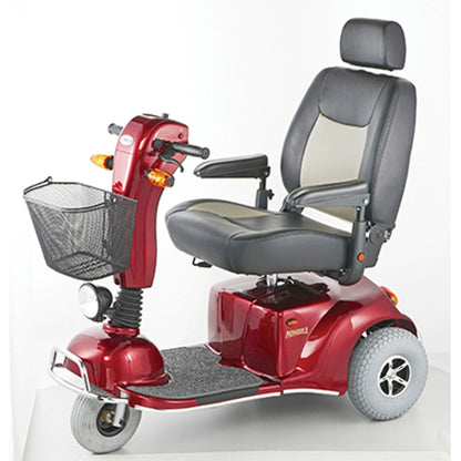 Merits S331 Pioneer 9 Bariatric 3-Wheel Mobility Scooter - w/ Extended Long Distance, Super Heavy Duty, 500 Lbs Weight Capacity, w/ Anti Flat Tires
