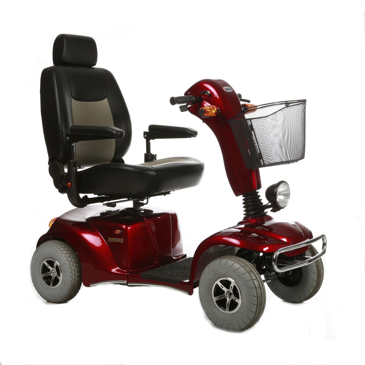Merits S341 Pioneer 10 Super Heavy Duty 4-Wheel Mobility Scooter - Extended Long Range, W/ Anti Flat Tires, 500Lbs Weight Capacity