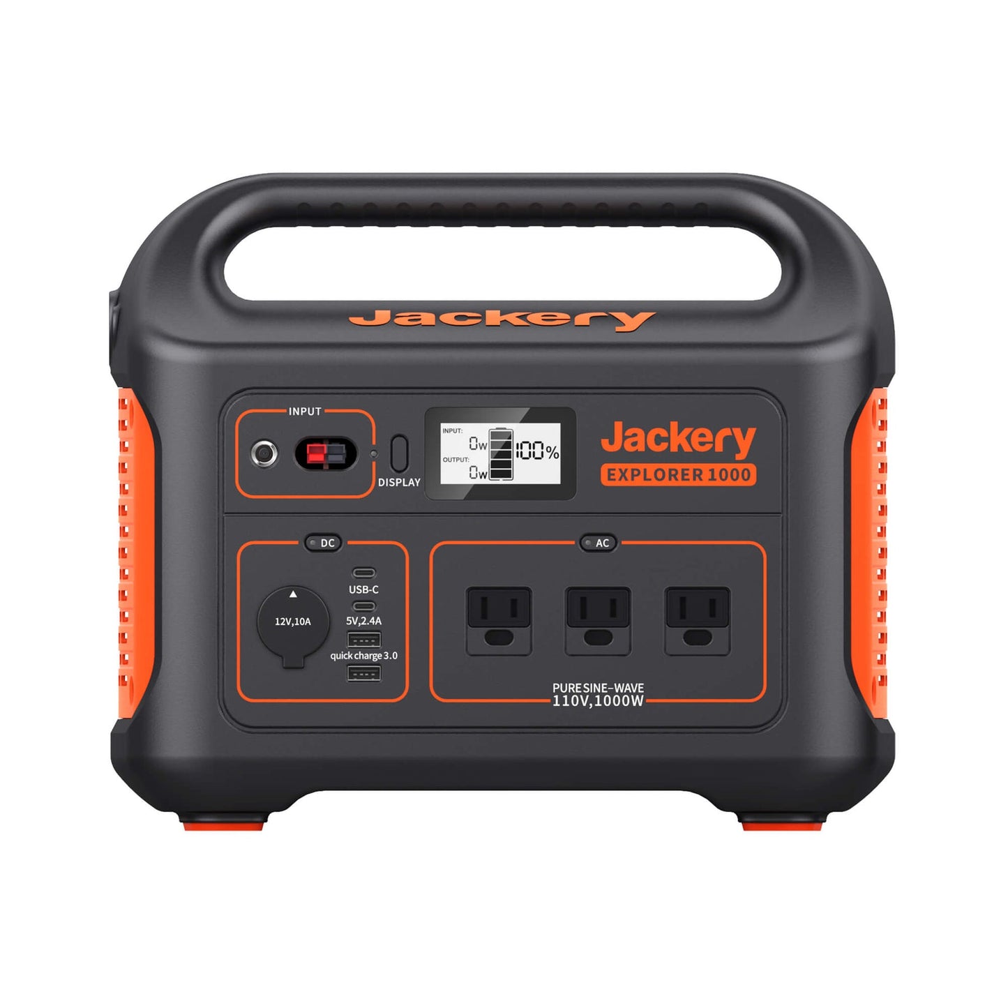 Jackery Explorer 1000 Portable Power Station - with 3 x 1000W AC Outlets, Solar Generator for Home Backup, Emergency, Outdoor Camping