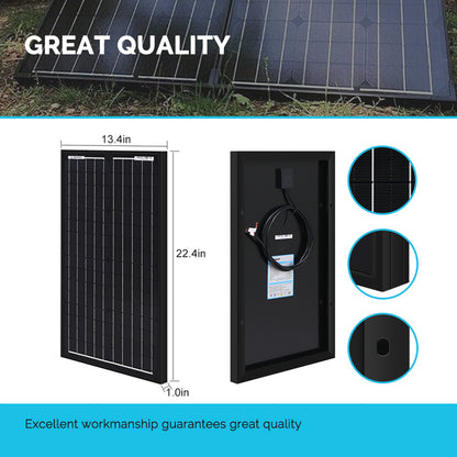 Renogy 30 Watt 12 Volt Monocrystalline Solar Panel (New Edition)