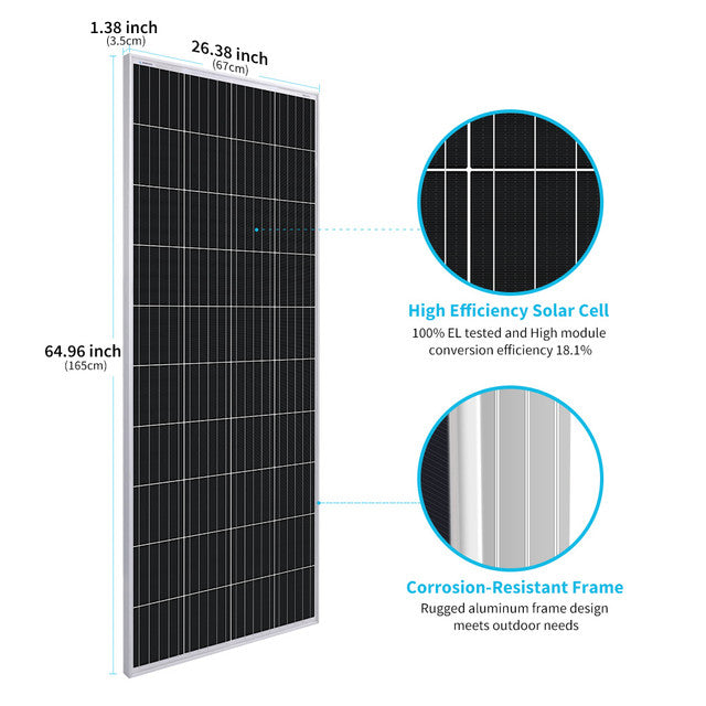Renogy 200 Watt 12 Volt Monocrystalline Solar Panel