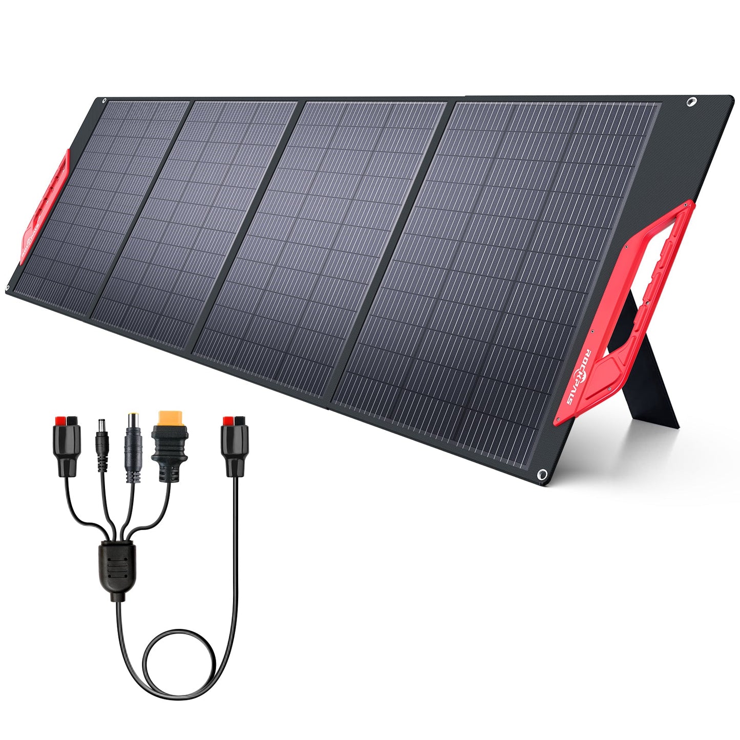 Rockpals RP085 - 200W Portable and Foldable Solar Panel with Kickstand - For Off-Grid