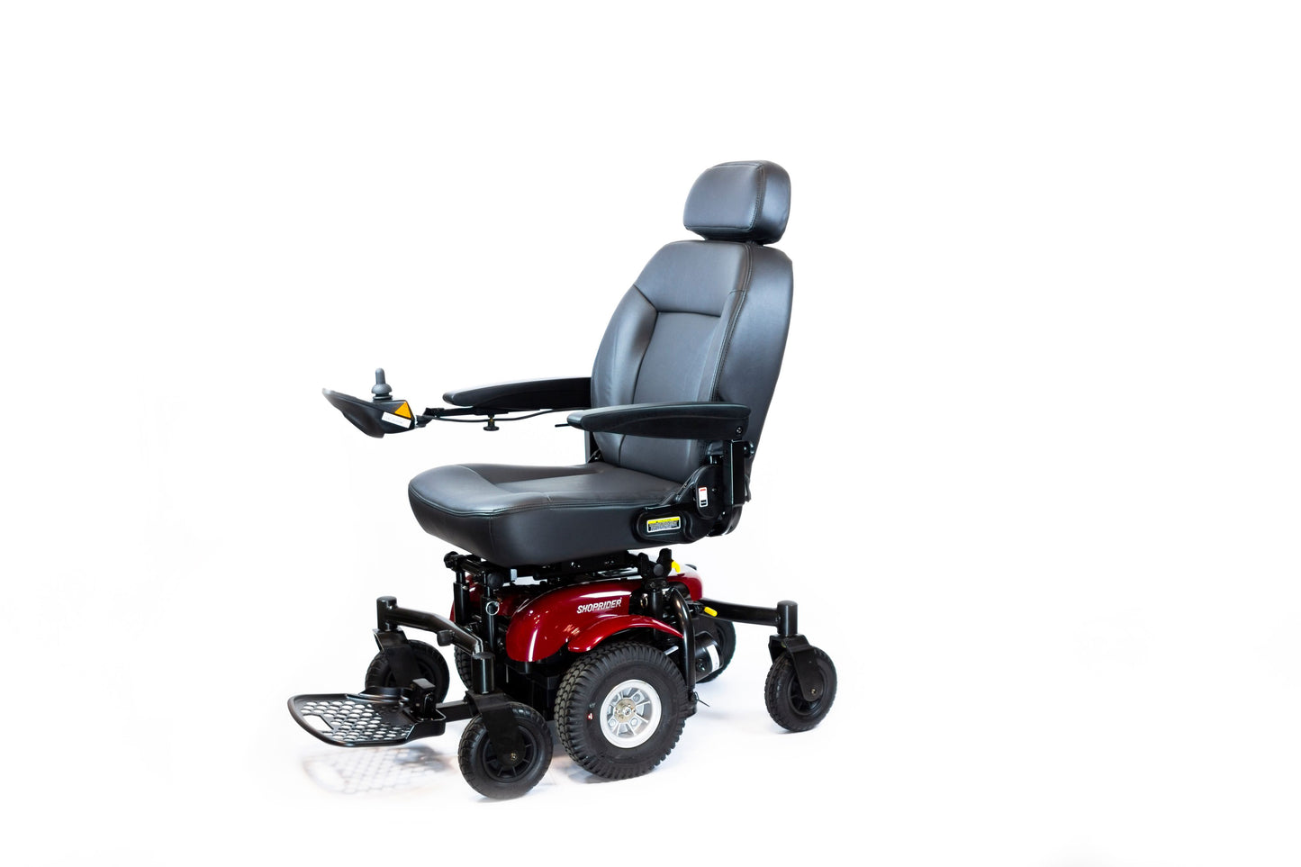 Shoprider 6Runner 10 Power Wheelchair Red - Added Suspension For Smooth and Comfortable Ride