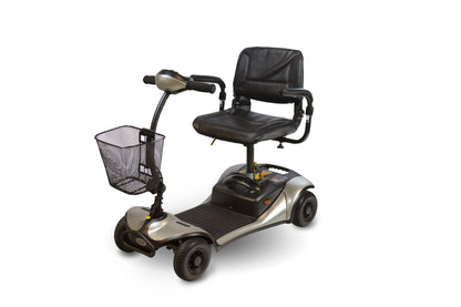 Shoprider Dasher 4-Wheel Portable Mobility Scooter - Effortless Disassembly For Travel/Errands, Swivel Seat, and Adjustable Tiller