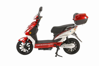 Xtreme Cabo Moped Cruiser Electric Scooter with Seat 48V 500W Ebike w/ Pedals