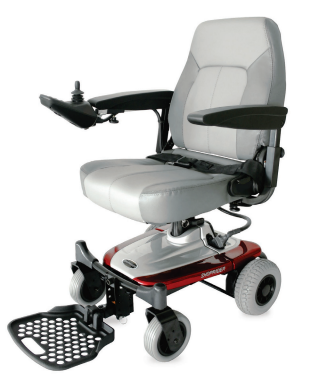 Shoprider Smartie Lightweight Portable Power Wheelchair For Precise Turns - Long Distance Fold Down Mobility, Anti Flat Tires