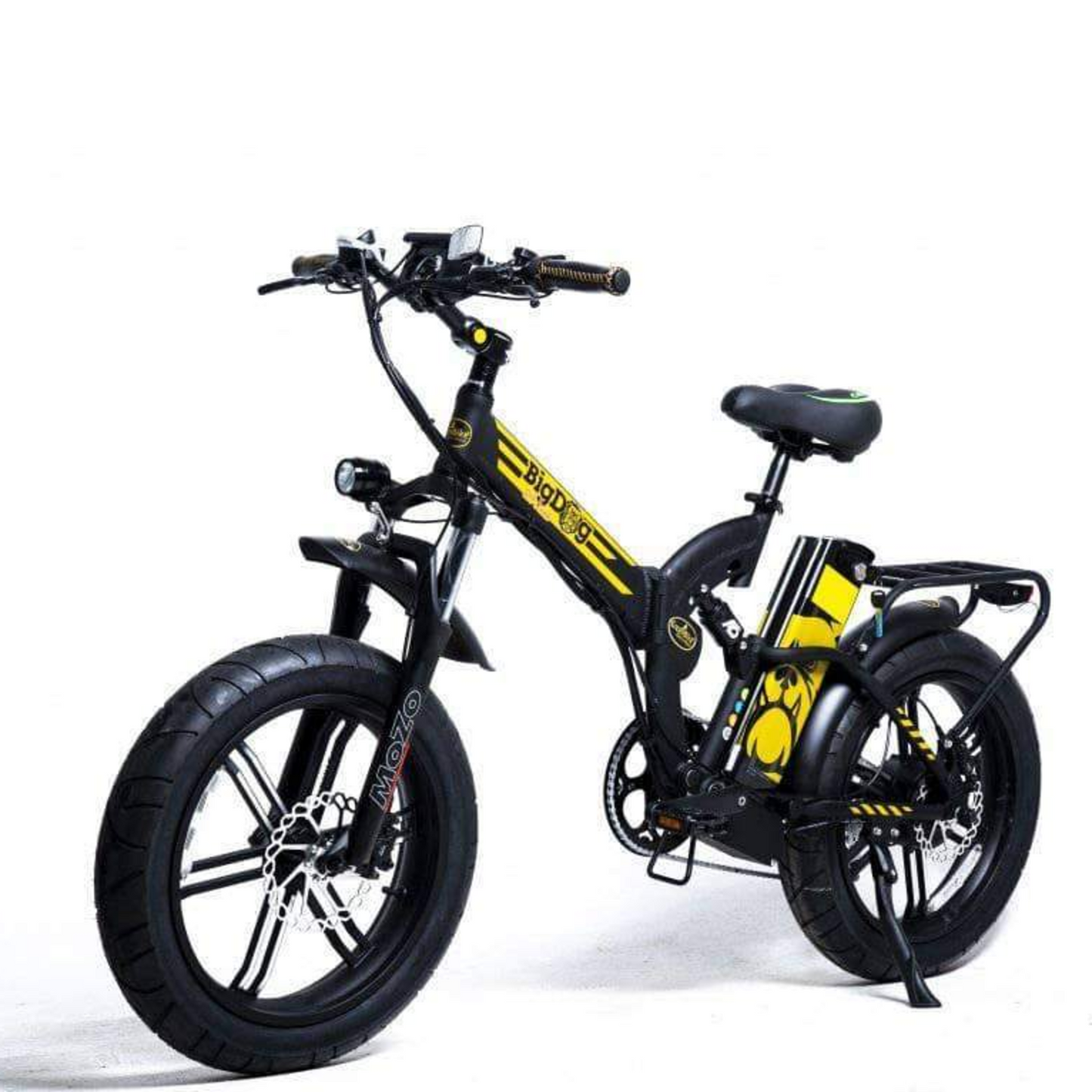 Green Bike Electric Bike Big Dog Off Road Fat Tire Folding Ebike 20" 48V 750Watt
