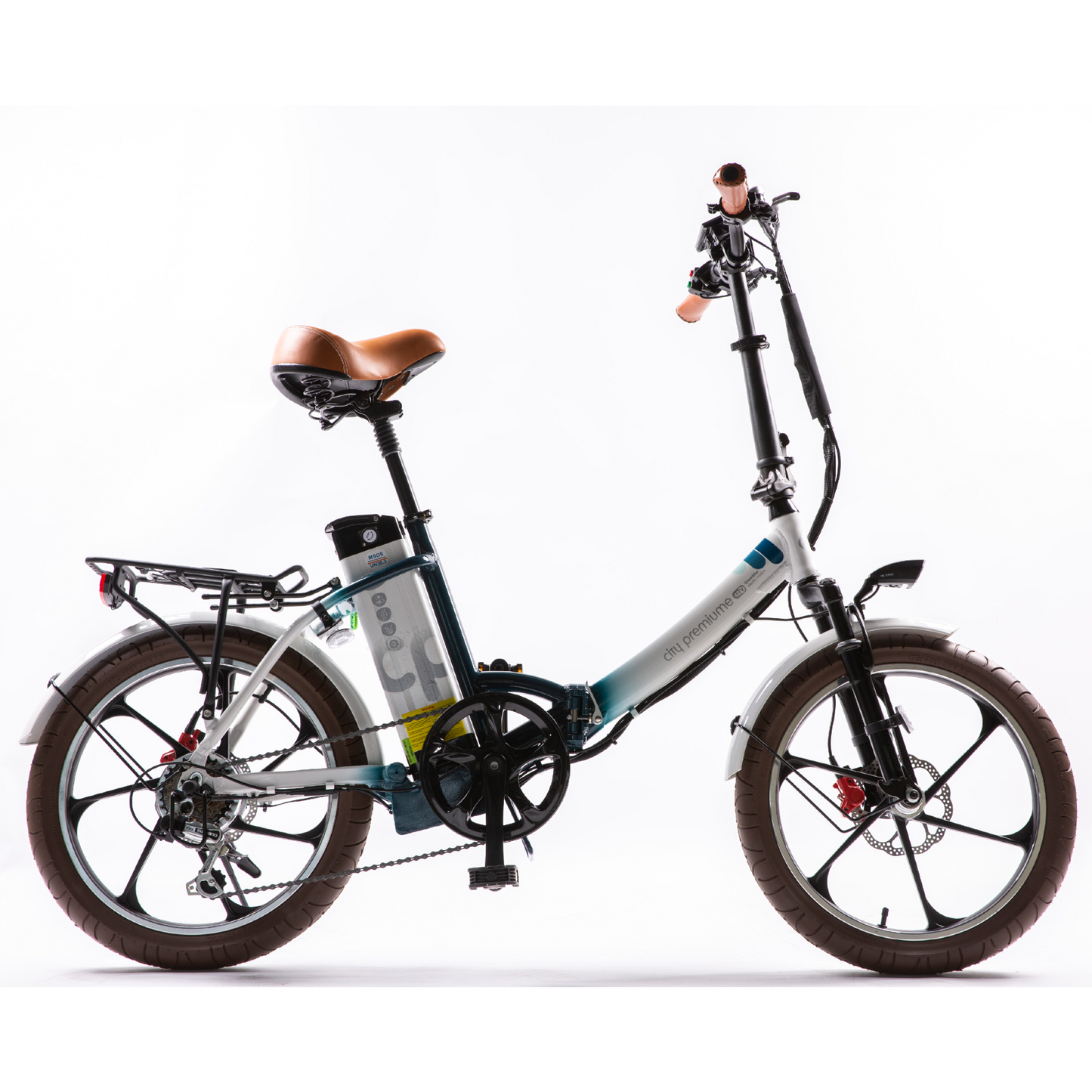 Green Bike Electric New City Premium Folding Step Thru 48V Ebike