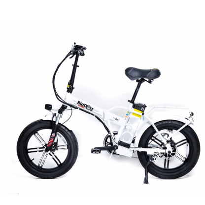 Green Bike Electric Bike Big Dog Extreme 20" Folding Fat Tire Ebike 750W 48V LCD Display