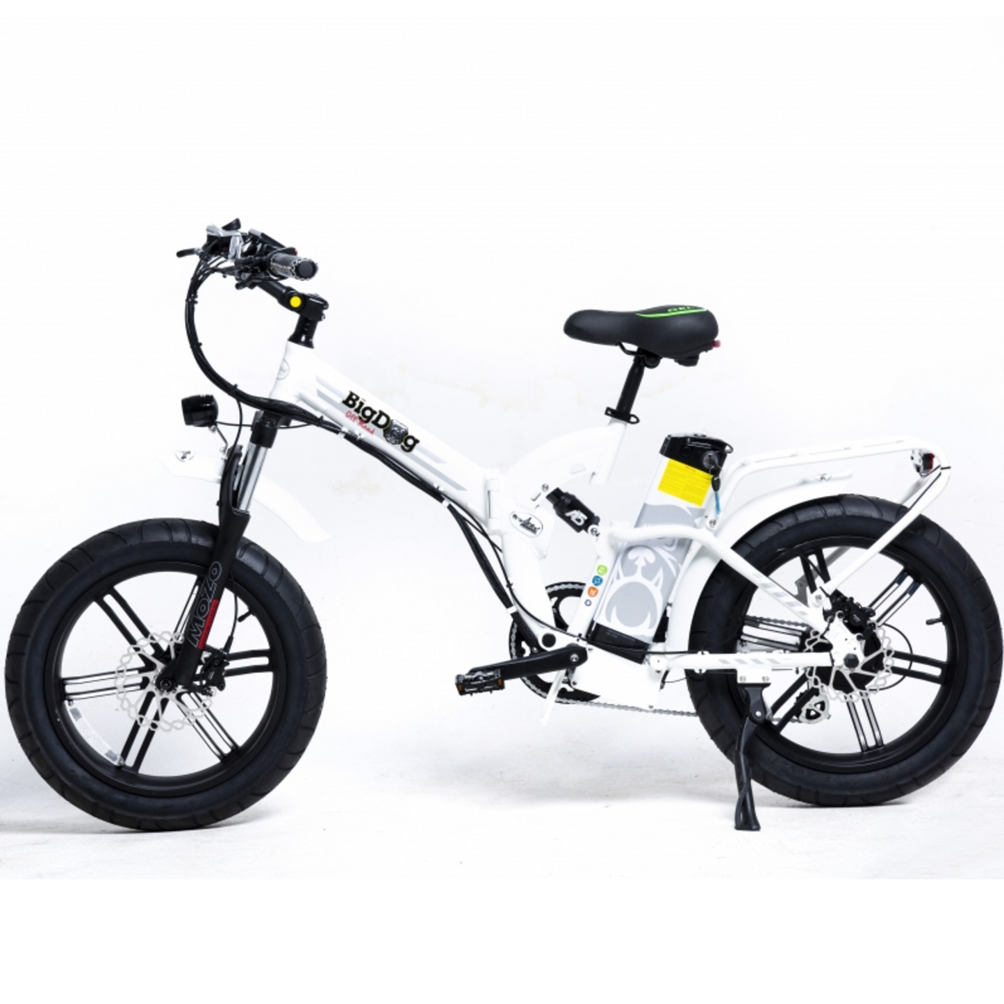 Green Bike Electric Bike Big Dog Off Road Fat Tire Folding Ebike 20" 48V 750Watt