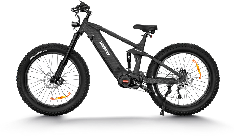 Himiway Cobra Pro Electric Mountain Bike Extra Long Distance w/ All Terrain Super Fat Tire, 1000W For Steep Mountainous Hills, Suspension For Comfort, Safety On The Toughest Riding Conditions - For Off-Road, Hunting, Trail Riding