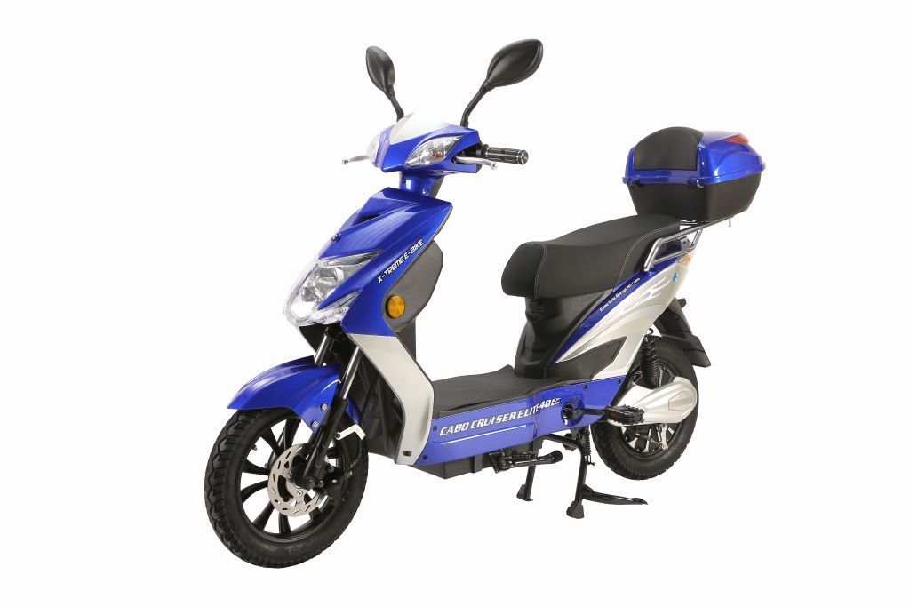 X-Treme Cabo Moped Cruiser Electric Scooter with Seat 500W Ebike – Let's E-Bike