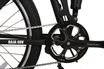 X-Treme Baja 48 Volt 500W Folding Full Suspension Electric Mountain Bicycle