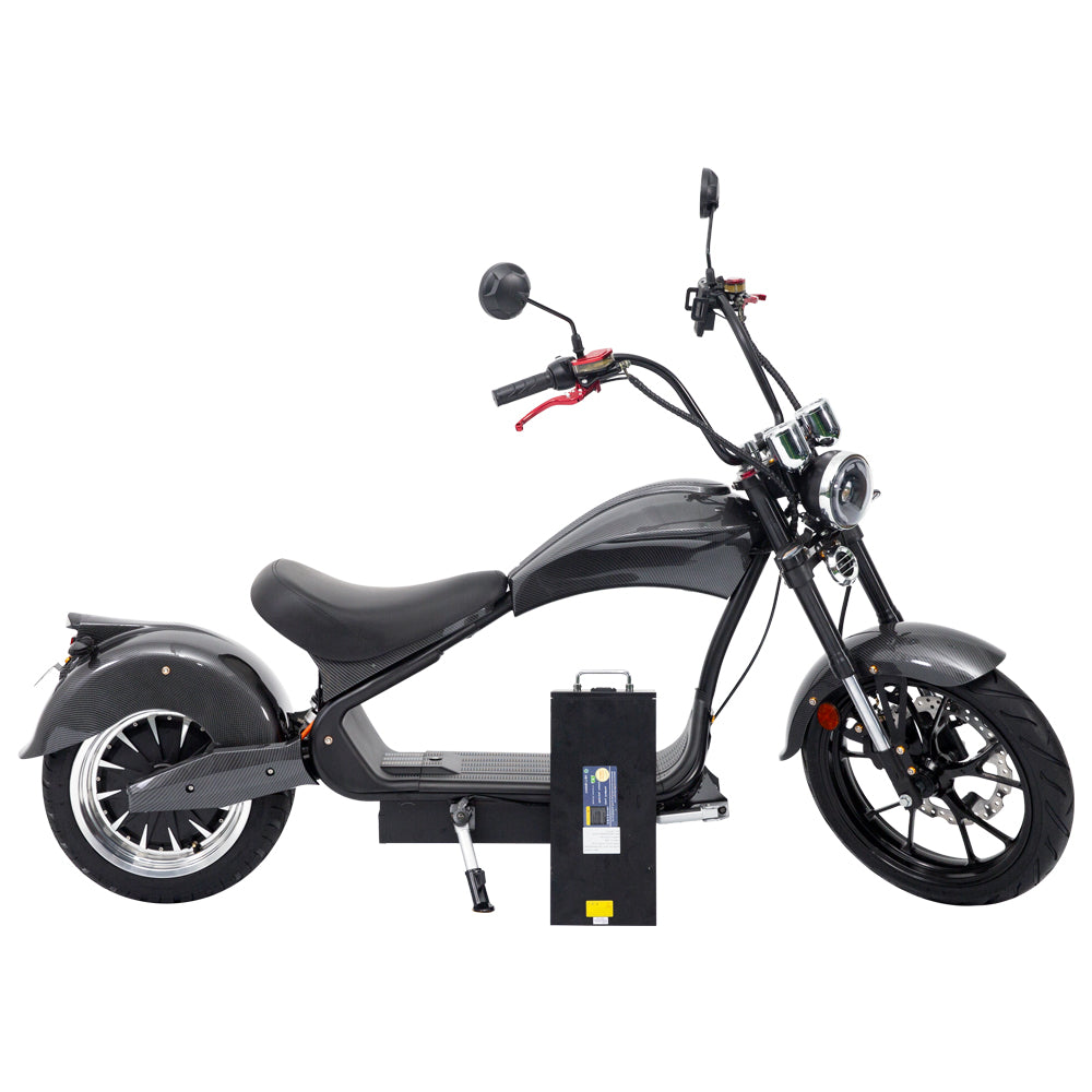 SoverSky MH3 4000W 45MPH Lithium Chopper Electric Motorcycle Scooter