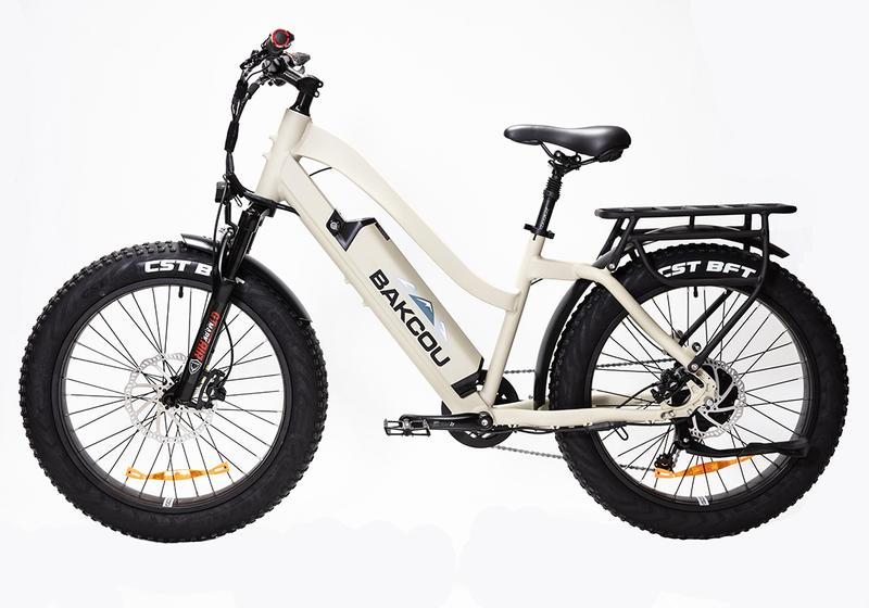 Bakcou Flatlander ST Frame Hunting Ebike Fat Tire Electric Mountain Bike 750w