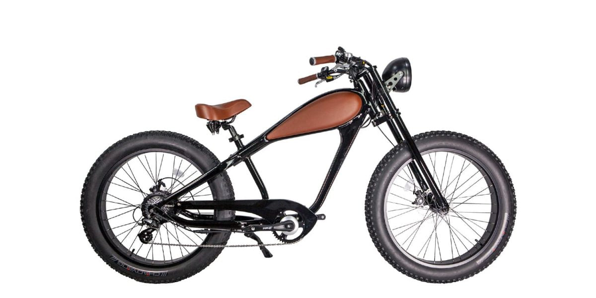Revi  Bikes Cheetah Cafe Racer Elite 26 Inch Fat Tire Ebike 48V 750W Electric Bike