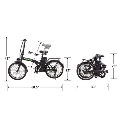 Nakto Fashion Electric Bicycle Folding 36V 250W Rear Hub  20"
