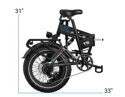 G-FORCE T5 Folding Fat Tire Electric Bike