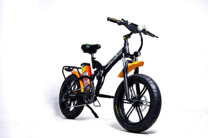Green Bike Electric Bike Big Dog Off Road Fat Tire Folding Ebike 20" 48V 750Watt