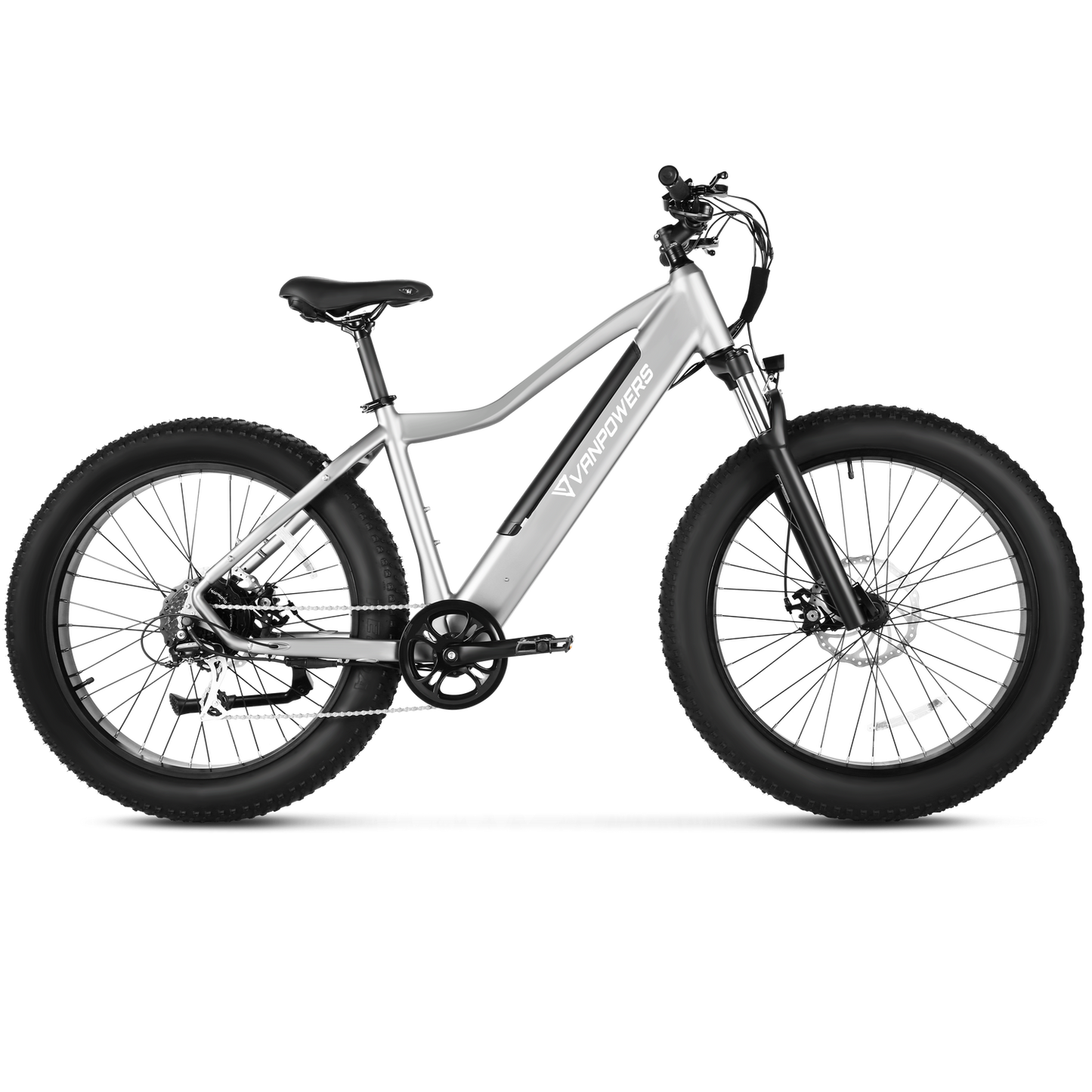 Vanpowers Manidae Fat Tire Electric Mountain Bike - 750W Motor For Off Road, Long Distance up to 70 Miles Per Charge