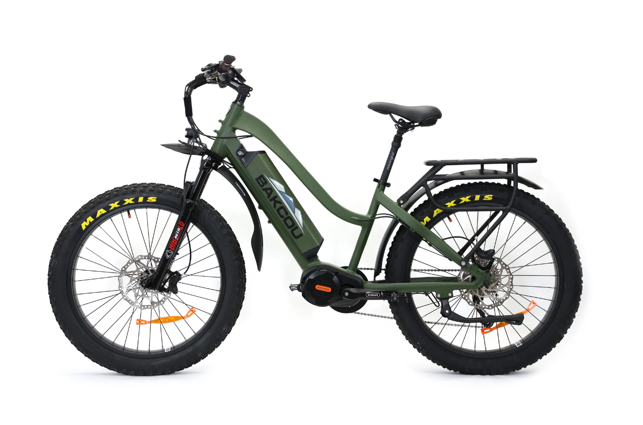 Bakcou Mule Elite Step Through 26" Electric Hunting Bike Bafang Ultra Mid Drive Motor