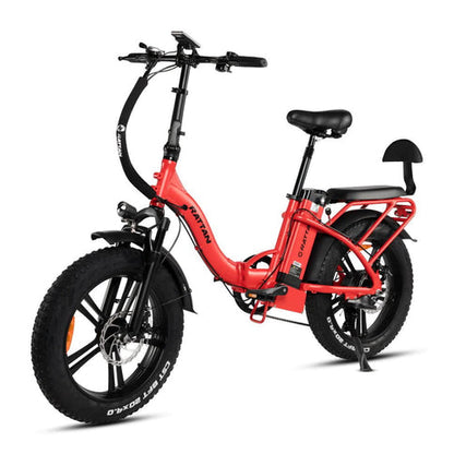 Rattan LF Pro 750W Motor Step Thru Fat Tire Foldable Electric Bike w/ Suspension Seat