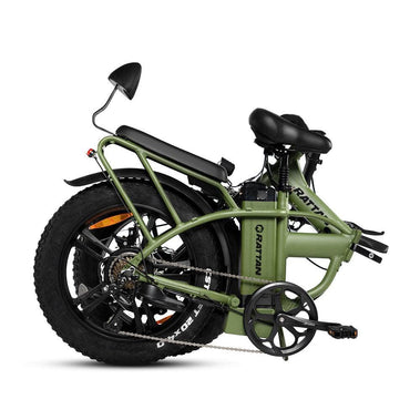 Rattan LM Pro 750W Motor Fat Tire Foldable Electric Bike w/ Suspension Seat