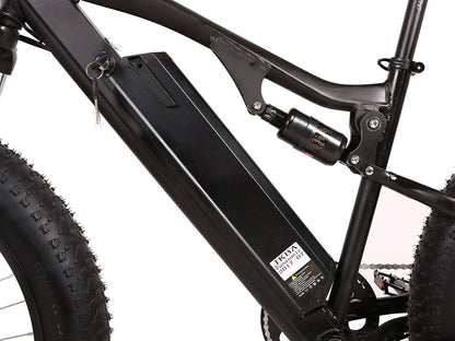 Xtreme Rocky Road 48 Volt 500W Fat Tire Full Suspension Electric Mountain Bicycle