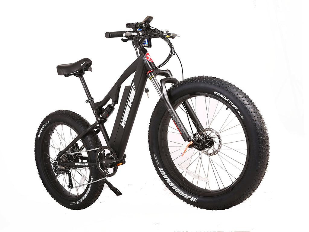 Xtreme Rocky Road 48 Volt 500W Fat Tire Full Suspension Electric Mountain Bicycle