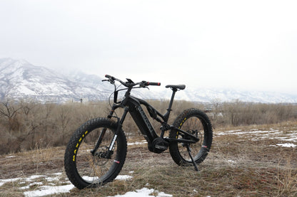 Bakcou Scout Fat Tire Ultra Mid Drive Electric Mountain Bike - Full Suspension 11-Speed For Sport Riding