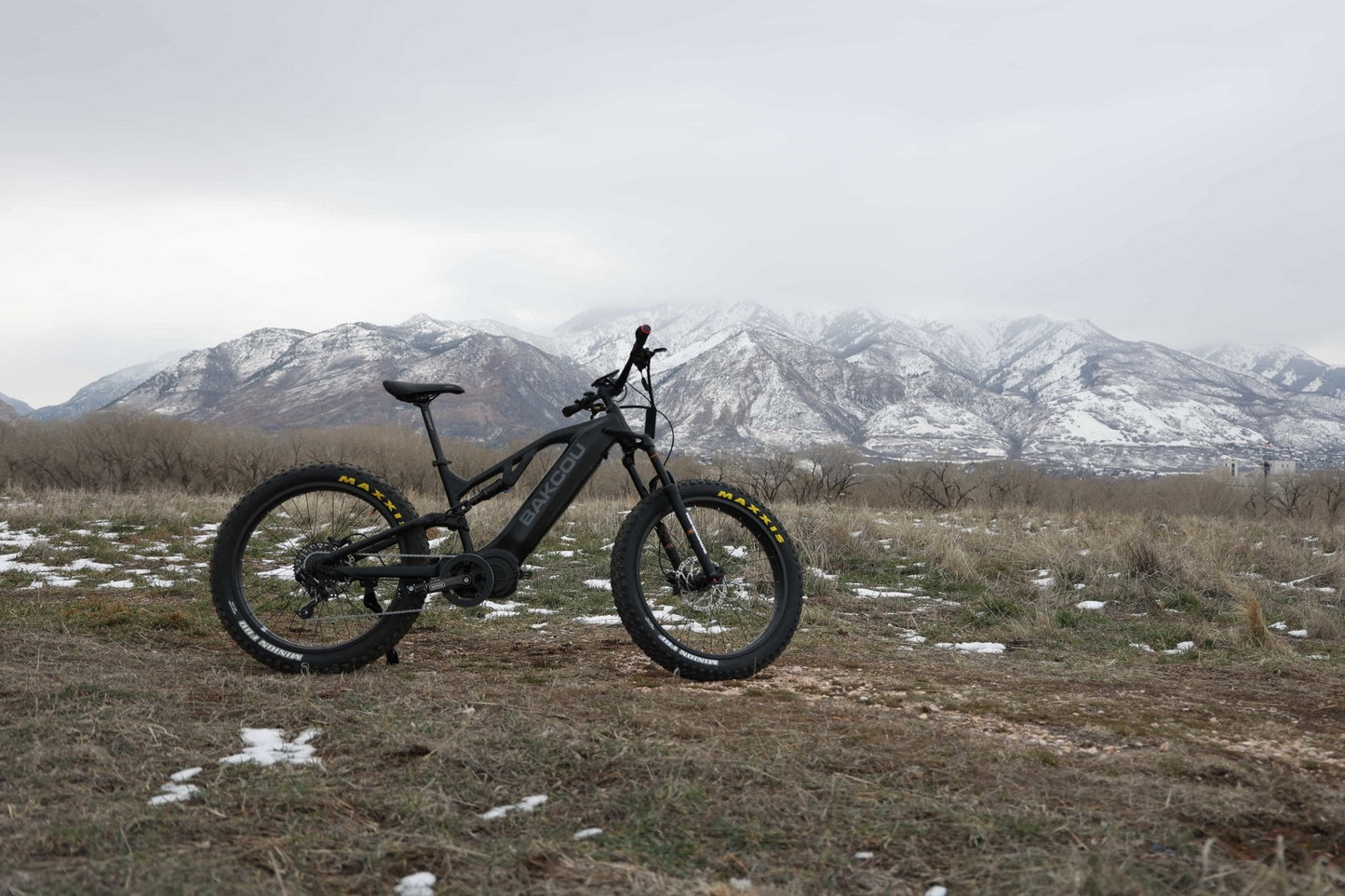 Bakcou Scout Fat Tire Ultra Mid Drive Electric Mountain Bike - Full Suspension 11-Speed For Sport Riding